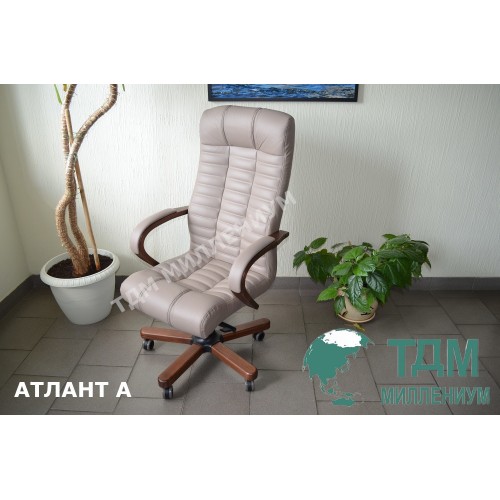 Кресло руководителя Атлант A | Atlant A Multi-office (натуральная кожа) высокая спинка