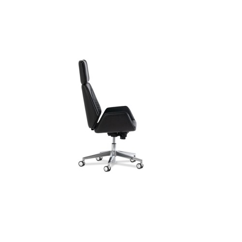 Кресло руководителя Сиена С-Лайн Хром | Siena S-line A Chrome Multi-office натуральная кожа высокая спинка