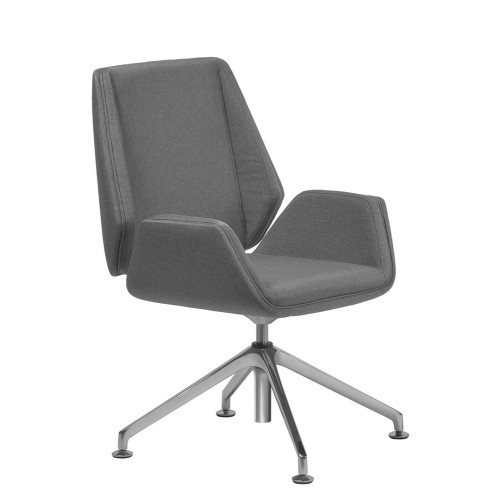 Кресло руководителя Сиена Хром B4L | Siena Chrome B4L Multi-office в ткани глайдеры