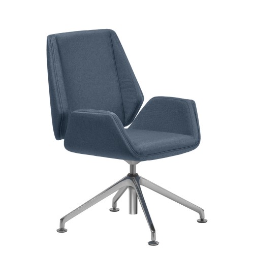 Кресло руководителя Сиена Хром B4L | Siena Chrome B4L Multi-office в ткани глайдеры