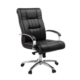 Кресло руководителя Дали DB-700М/хром (натуральная кожа) низкая спинка