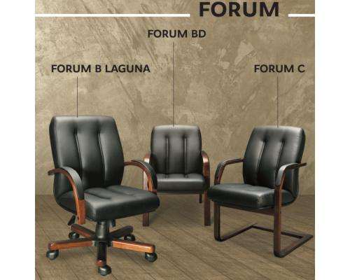 Стул для посетителя Forum C | Форум Ц (Натуральная кожа)