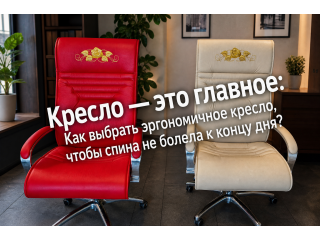 Кресло — это главное: Как выбрать эргономичное кресло, чтобы спина не болела к концу дня?
